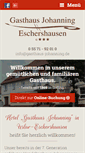 Mobile Screenshot of gasthaus-johanning.de